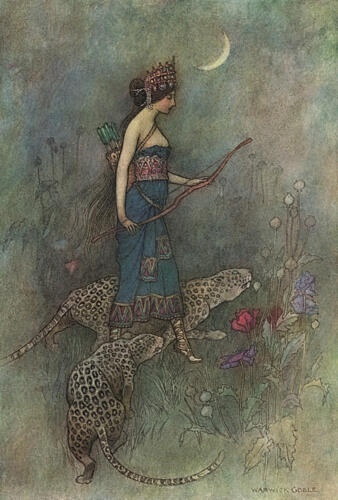 Zenobia, Works of Geoffrey Chaucer 1912 Art Print