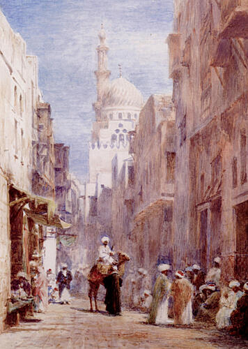 A Street Scene in the Native Quarter, Cairo 1902