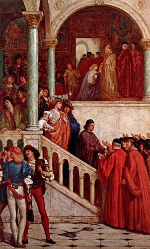 After the Trial, Antonio Receiving Congratulations from His Friends Ca 1879