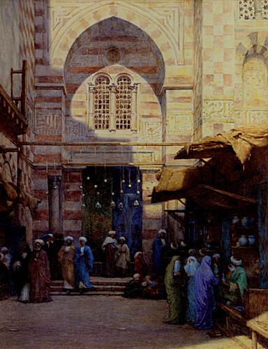 Principal Entrance to the Mosque of Sultan Kalaun 1895