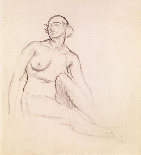 Study of a Nude Woman 1915 Art Print by Isaac Rosenberg