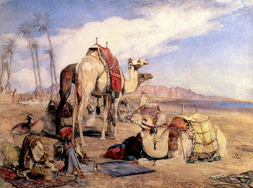 A Halt in the Desert 1855