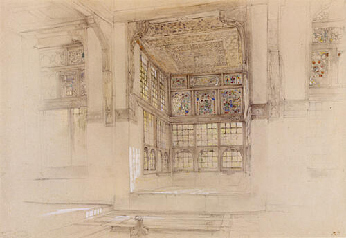 Mandarah in My House at Cairo Ca 1841-51 Art Print by John F. Lewis