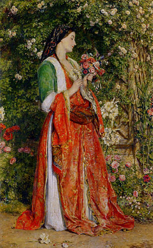 The Bouquet 1857 Art Print