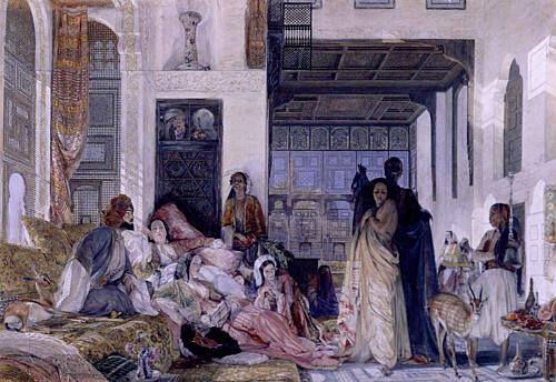 The Hareem 1850 Art Print by John F. Lewis