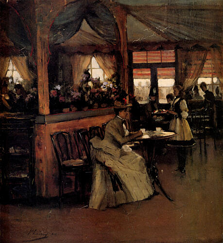 A Cup of Chocolate 1888 Art Print by John Lavery