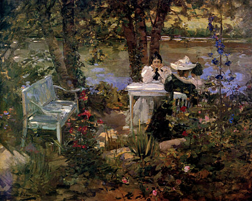 A Garden in France 1897 Art Print by John Lavery