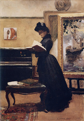 A Visit to the Studio 1885 Art Print by John Lavery