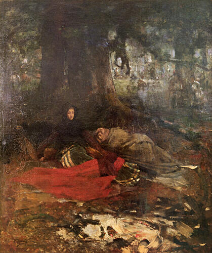 Dawn After the Battle of Langside 1883-7 Art Print by John Lavery