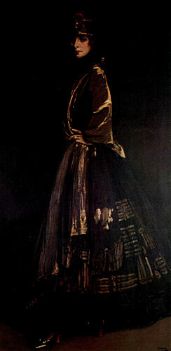 Hazel in Black and Gold 1916 Art Print by John Lavery