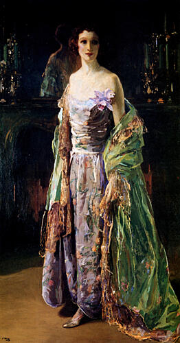The Green Coat 1925 Art Print