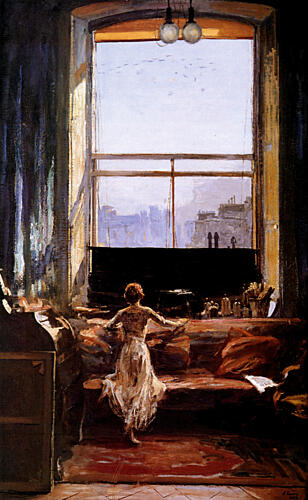 The Studio Window 7th July 1917 Art Print