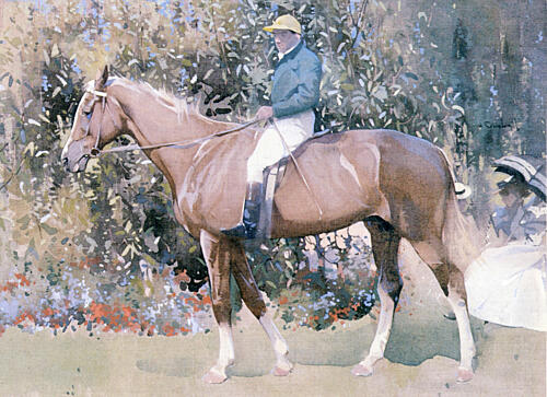 In the Paddock Ca 1894-1900 Art Print