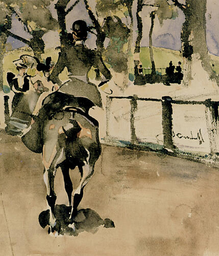 In the Park Ca 1891 Art Print by Joseph Crawhall