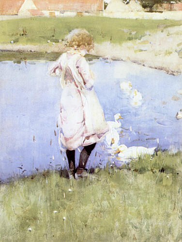 The Duckpond Ca 1883-4 Art Print