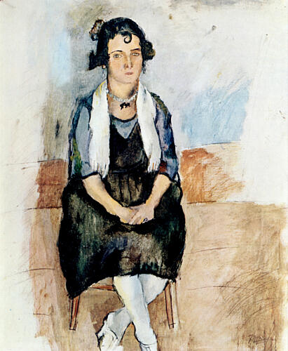 A Lady from Martiques 1924 Art Print by Jules Pascin