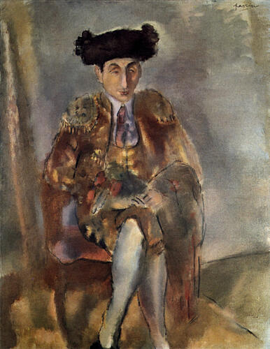 Alfred Flechtheim as a Toreador 1927 Art Print by Jules Pascin