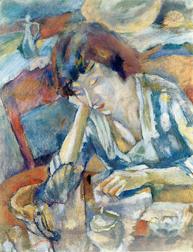 Hermine 1919 Art Print by Jules Pascin