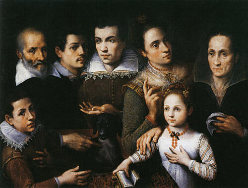 Family Portrait 1590s Art Print by Lavinia Fontana