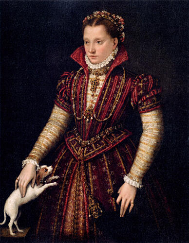 Portrait of a Noblewoman Ca 1590 Art Print by Lavinia Fontana