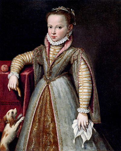 Portrait of a Young Girl 1570s Art Print by Lavinia Fontana