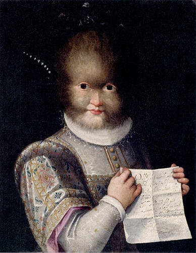Portrait of Antonietta Gonzalez Ca 1583 Art Print by Lavinia Fontana