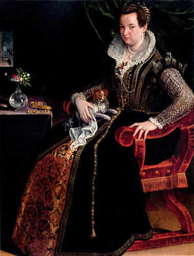 Portrait of Costanza Alidosi 1595 Art Print