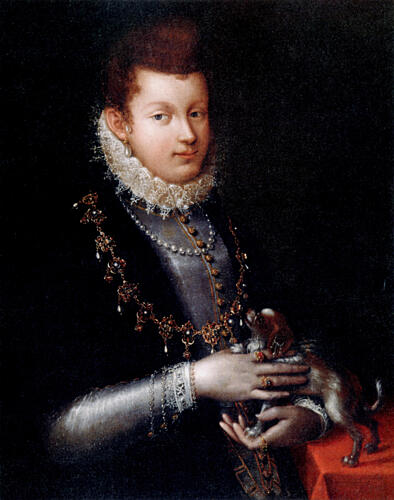 Portrait of Isabella Ruini 1593 Art Print by Lavinia Fontana