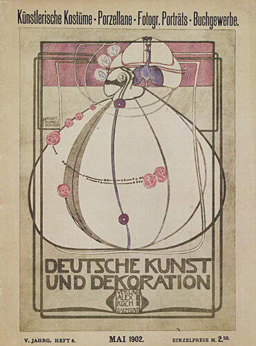 Deutsche Kunst Und Dekoration Cover May 1902 Art Print by M. Macdonald Mackintosh