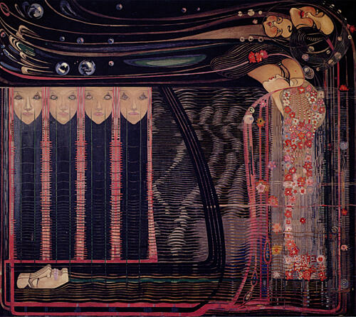 The Opera of the Sea Ca 1902 Art Print by M. Macdonald Mackintosh