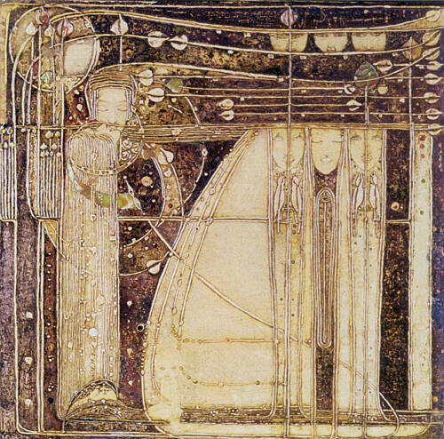 The Opera of the Wind Ca 1902 Art Print by M. Macdonald Mackintosh