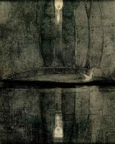 The Pool of Silence 1913 Figuratif reproduction