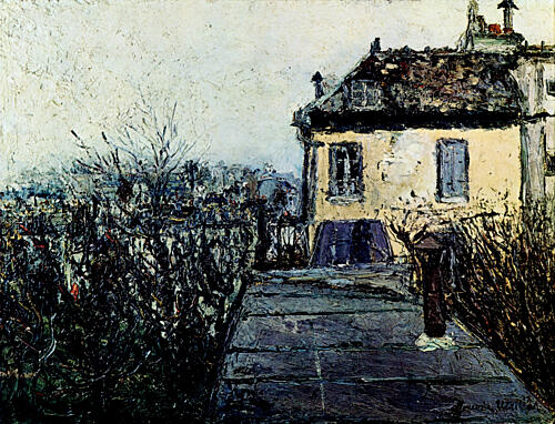 The Chaudouin House, Montmartre Ca 1909 Art Print