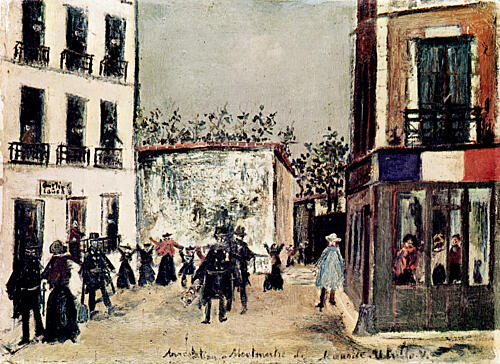 Utrillos Arrest at Montmartre 1912