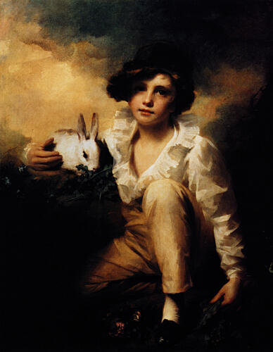 Henry Raeburn Inglis, Boy and Rabbit 1815 Art Print