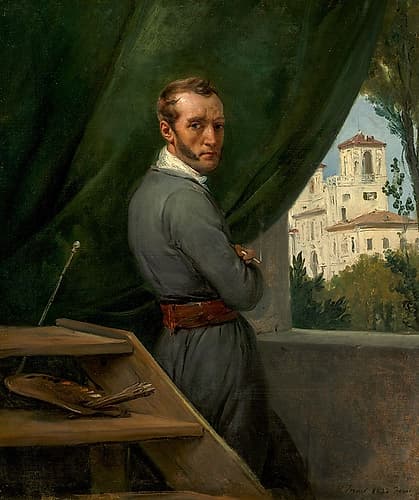 Self-Portrait in Rome Figurative Print