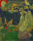 Procession on Pardon at Perros-Guirec Art Print