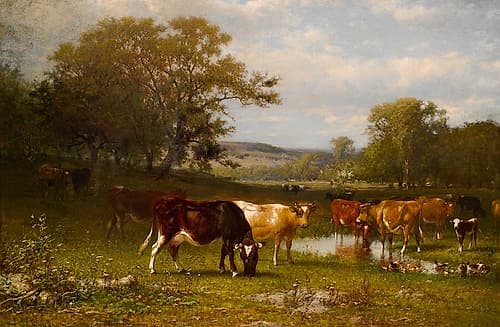 From Shifting Shade 1887 Art Print by Alfred A. Hart