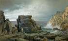 A Rocky Coast 1877 Art Print