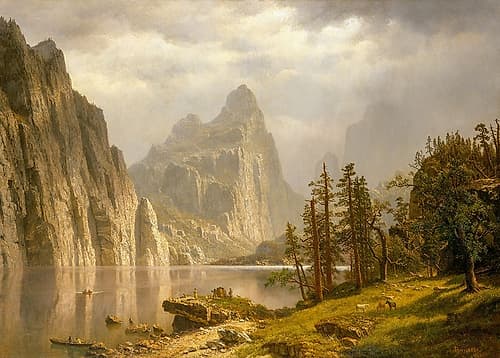 Merced River, Yosemite Valley 1866 Art Print