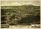 Bridgeton-Maine 1888 Vintage Print
