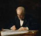 The Writing Master 1882 Art Print