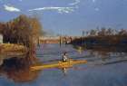 The Champion Single Sculls, Max Schmitt in a Single Scull 1871 Art Print