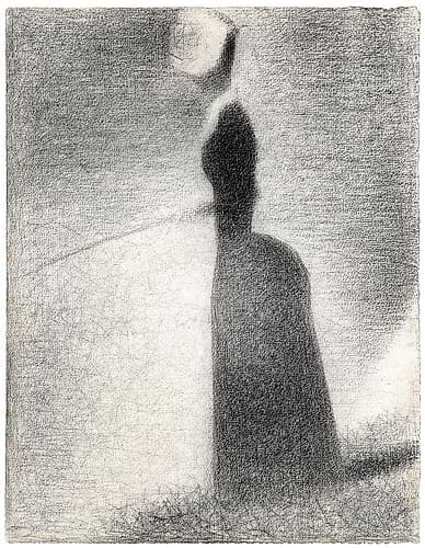 A Woman Fishing Art Print