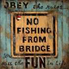 No Fishing Art Print