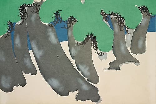 Trees from Momoyogusa Art Print