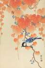 Great tit on paulownia branch Art Print
