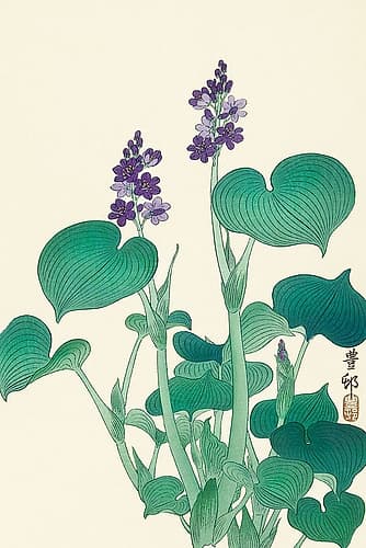 Blooming hosta Art Print