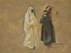 Study of Two Bedouins Art Print