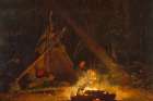 Camp Fire Art Print